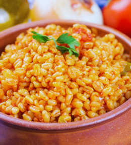 Domatesli ve Sebzeli Zeytinyağlı Bulgur Pilavı